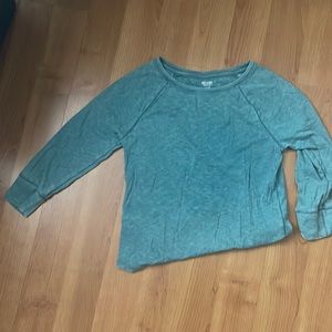 TEAL BLUE/GREEN CAPRI SHIRT